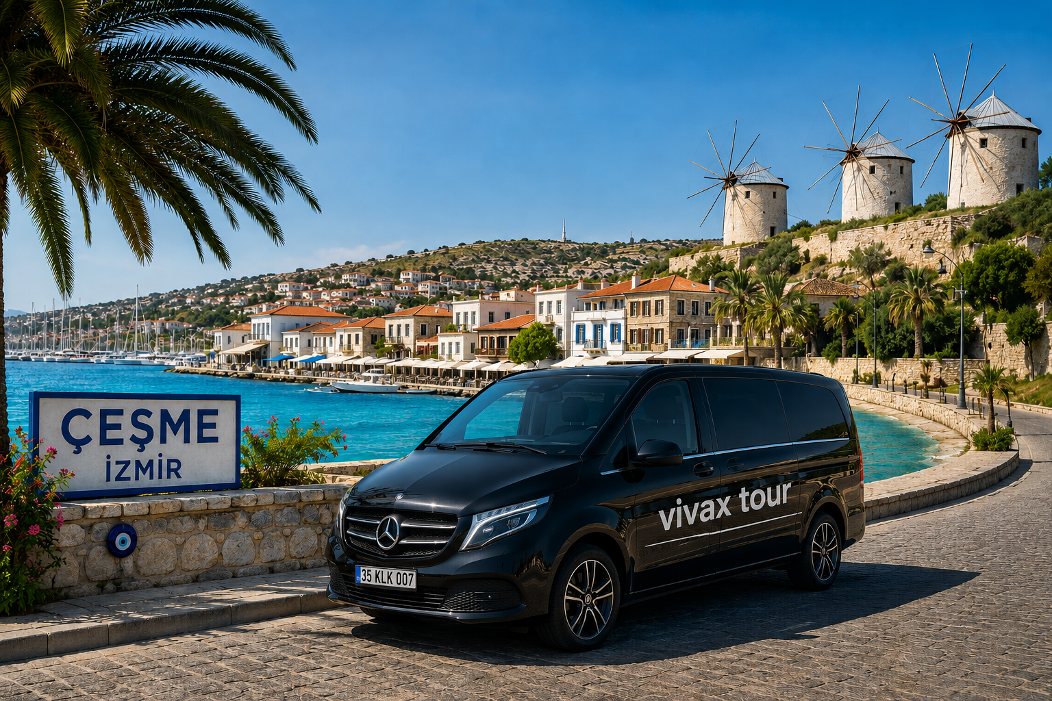 Çeşme – Izmir Adnan Menderes Airport Transfer Service | 24/7 Private Transportation Solutions