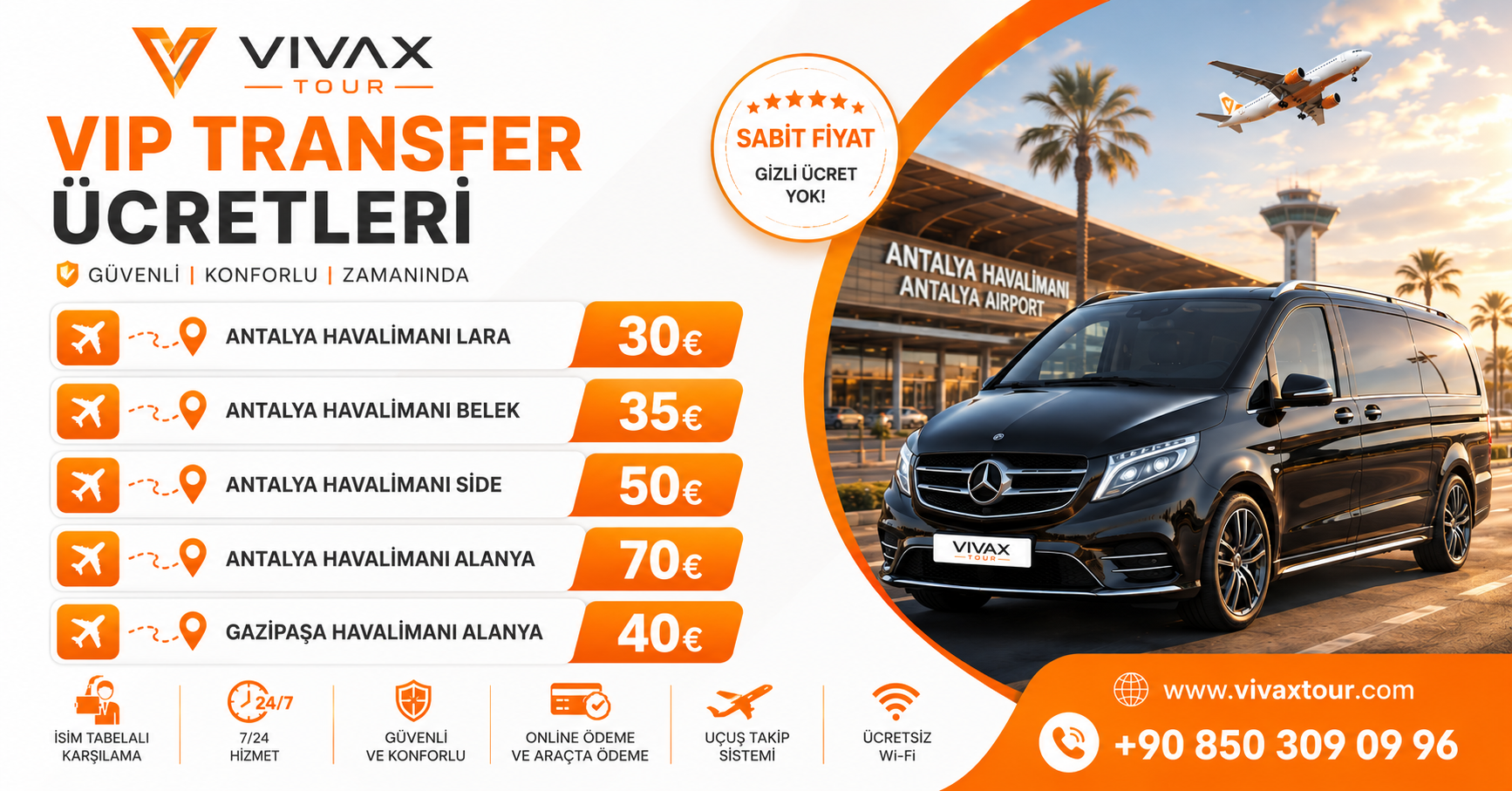 Antalya Airport Best Transfer Prices | Vivax Tour